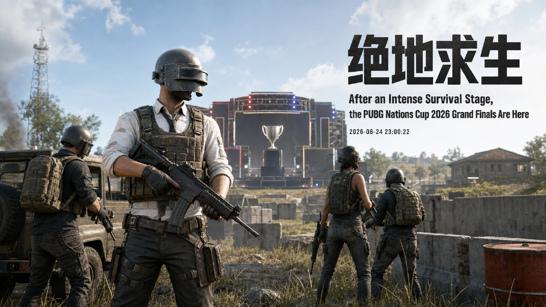 PUBG绝地求生：PNC 2026国家杯总决赛今日开打，16队争夺50万美元奖池