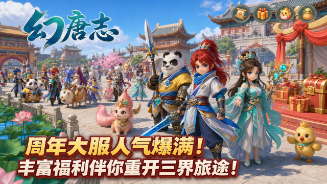 原文标题：周年大服人气爆满！丰富福利伴你重开三界旅途！