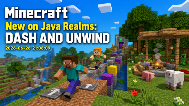 《我的世界》Java 版 Realms 上新：11 张新地图，跑酷与放松主题齐上线