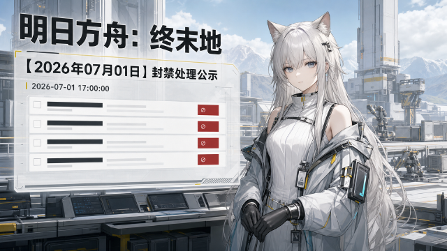 《明日方舟：终末地》公布封禁处理公示：严打外挂与第三方工具