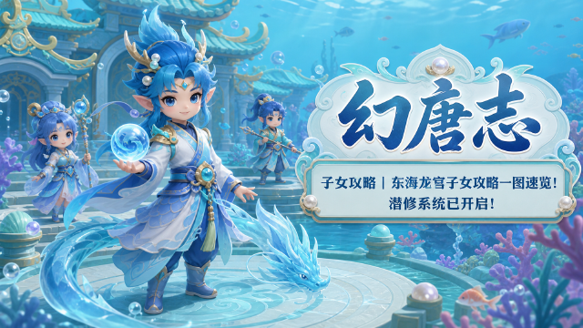 《幻唐志》子女潜修系统开启，东海龙宫子女一图流攻略上线