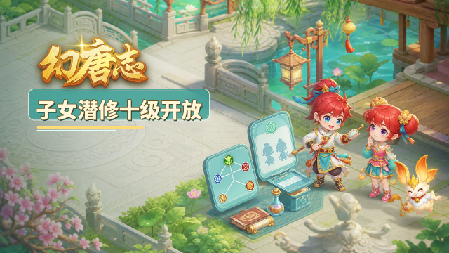 幻唐志无名谷子女攻略：7月26日子女潜修开放10级，打书与元宵分配一图速览