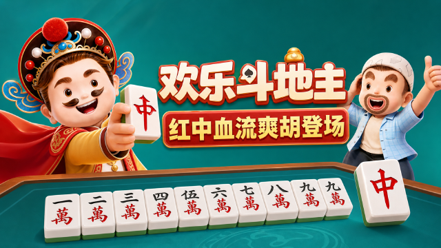 欢乐斗地主「红中血流」麻将新玩法上线：红中作癞子，胡牌更爽