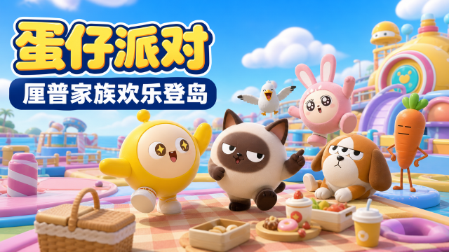 《蛋仔派对》×《暹罗厘普》联动8月7日开启：三款联动外观+免费领取内容一览