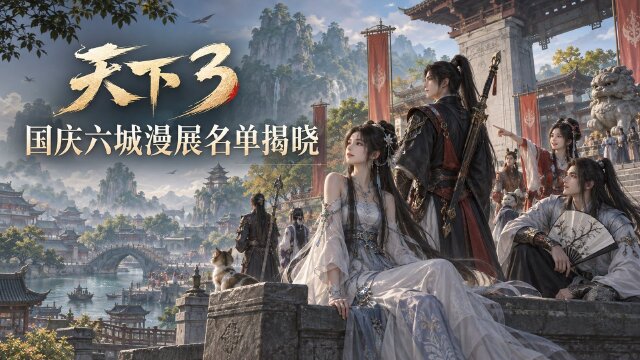 天下3国庆六城展会成都站名单公示：126位少侠中选，10月1日-4日世界线动漫展