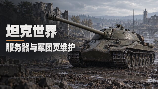 坦克世界10月16日服务器维护公告：02:00开始，游戏登录及军团功能暂停