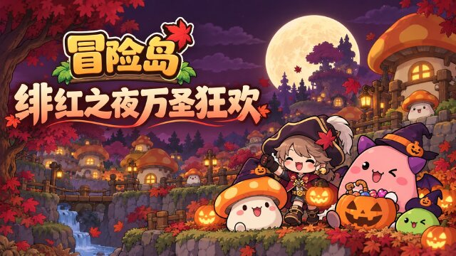 冒险岛万圣节商城上架时间一览：10月26日至11月8日，绯红之夜礼包限时限量