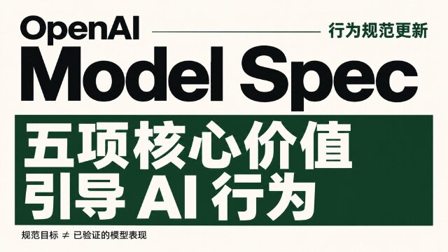 OpenAI 更新 Model Spec：以五项核心价值引导 AI 行为