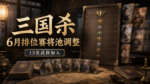 三国杀：2026年6月排位赛将池调整公告