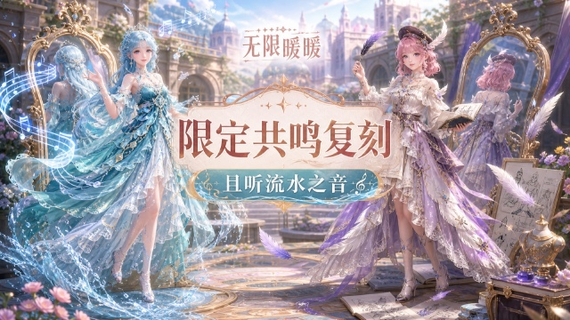 《无限暖暖》「且听流水之音」「羽翎笔下的奇思」限定共鸣复刻开启