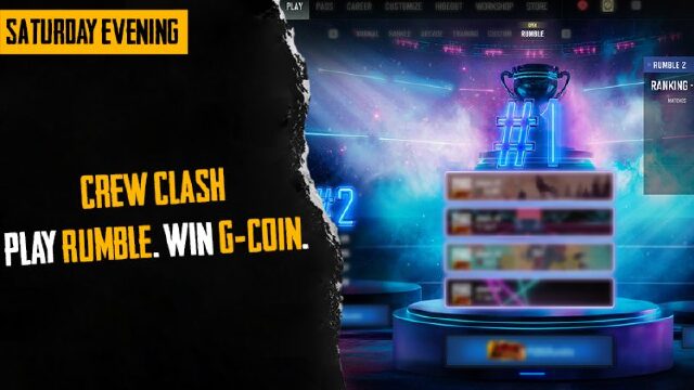 绝地求生首次Crew Clash测试开启：Rumble模式奖励与提交时间整理