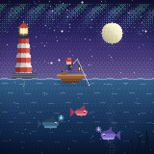 月泊渔港 Moonlit Harbor